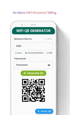 WIFI QR GENERATOR 2023 android App screenshot 3